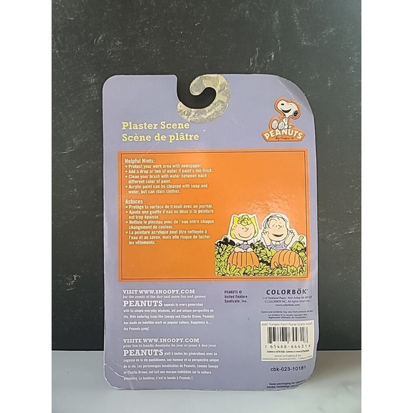 Peanuts Pumpkin Patch Plaster Scene Kid Craft - Picture 7 of 10